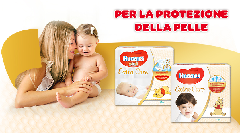 Pannolini Huggies Extra Care - presentazione