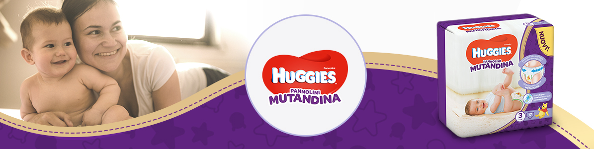 Pannolini mutandina Huggies presentazione